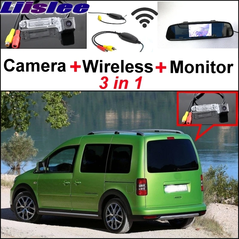 

Liislee Special Rear View Camera + Wireless Receiver + Mirror Monitor Easy Backup Parking System For Volkswagen VW Caddy 2K MK2