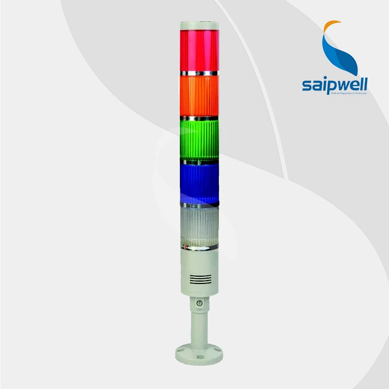 

IP33 10W 5 Color Built-in Buzzer Type LED Signal Tower Lamp / Steady Light Multi-Level Warning Light (LTA505-5TJ)