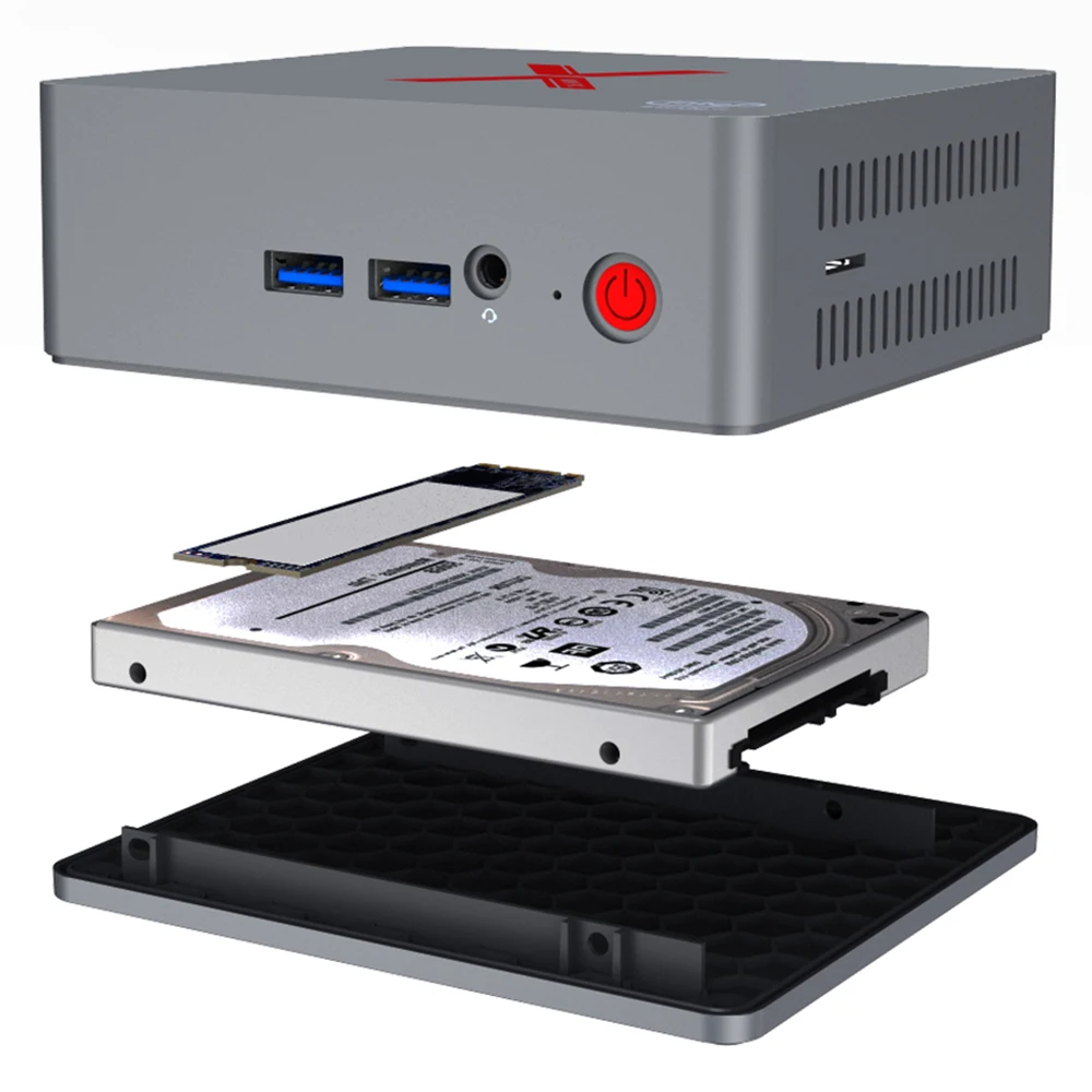 Мини ПК Beelink BT3 X 4 Гб LPDDR4 + 64 ГБ Bluetooth Int Apollo Lake J3355 Graphics 500 2 ГГц 5 8 Wi Fi 1000 Мбит/с