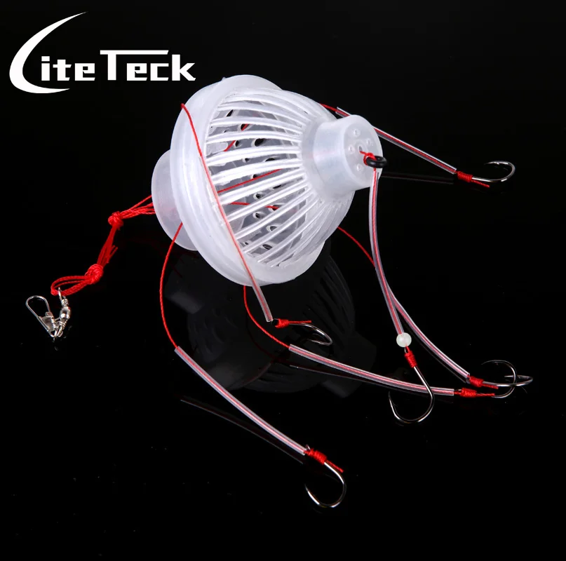 

Carbon Steel + Plastics Carp Fishing Hook Sea Monster with Six Strong Spherical Fishing Hooks Tackle Tool