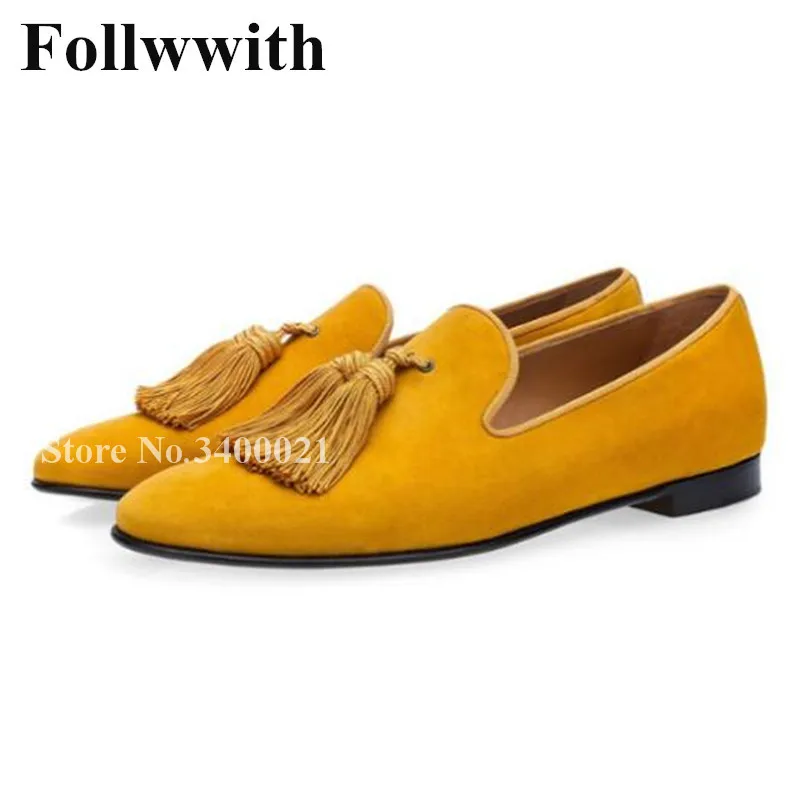 mens yellow slippers