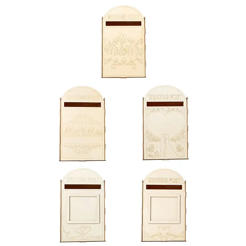 DIY деревянный Свадебный почтовый ящик с замком, подарочная карта, держатель для хранения сообщений, приём, детский душ, свадьба, юбилей, вечерние украшения