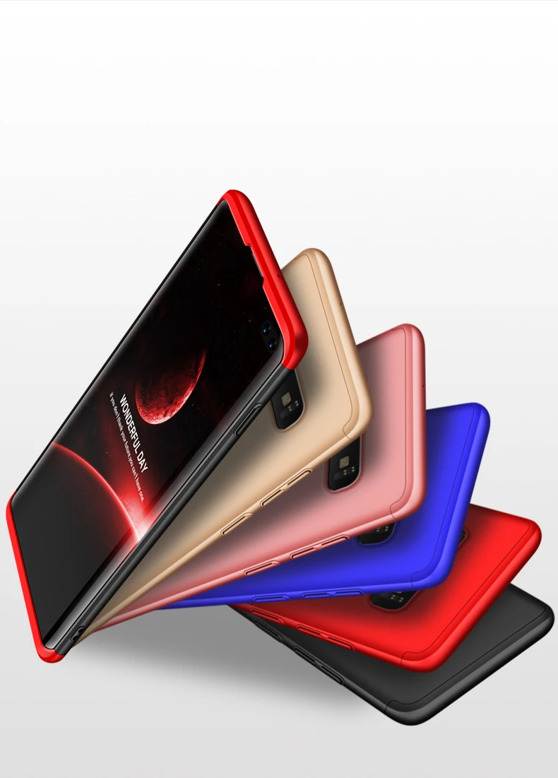 

for Samsung Galaxy S10 Plus Case 3 In 1 Matte 360 Luxury Hard PC Business Phone Accessories Cover for Samsung S10 Coque