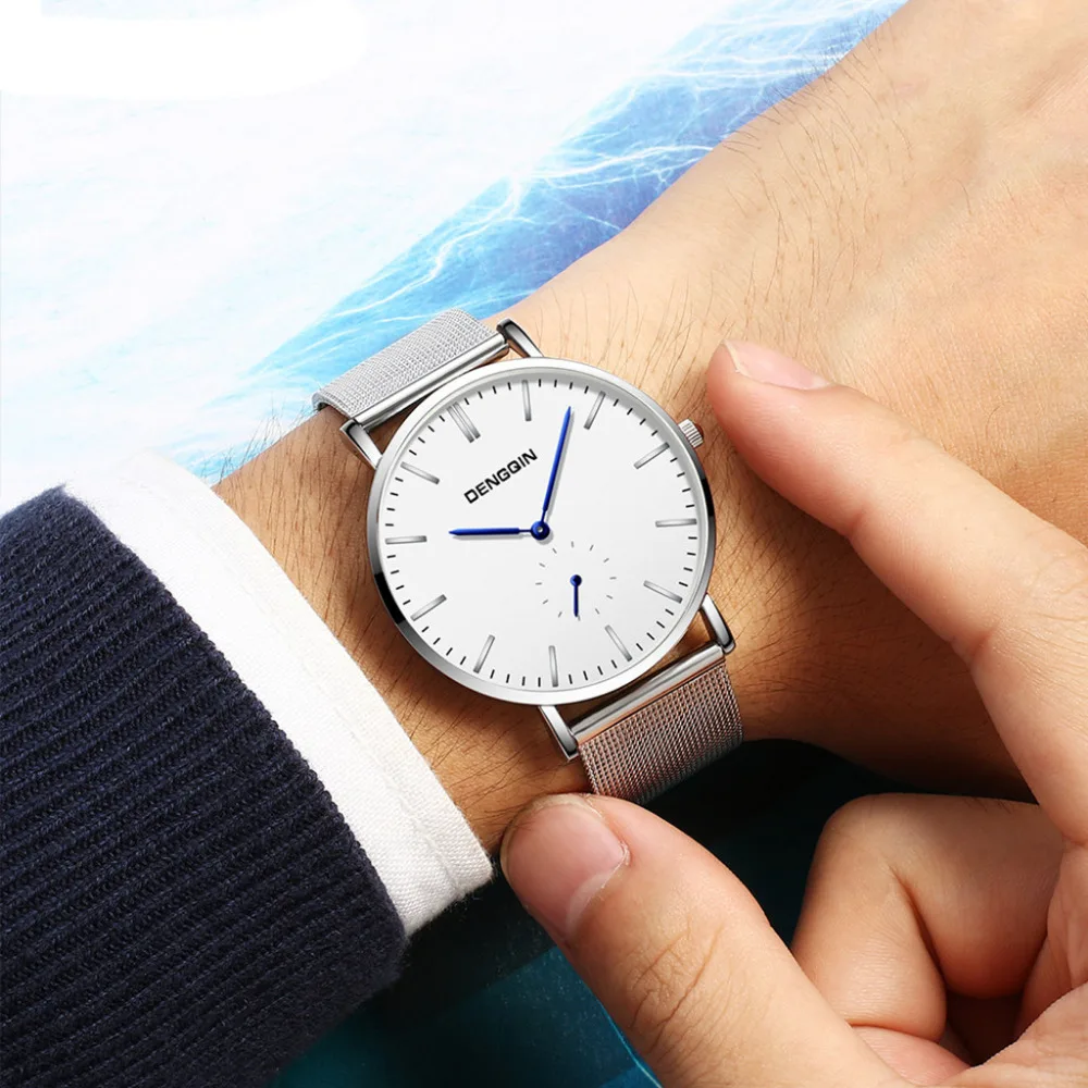 

Luxury Geneva Men Watch Sport Military Stainless Steel Dial Silicone Band Strap Analog Quartz Wrist Watch relogio feminino AD