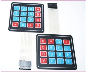 

Free Shipping 4 * 4 matrix keyboard 50PCS/LOT 16 Key Membrane Switch Keypad 4 x 4 Matrix Array Matrix keyboard
