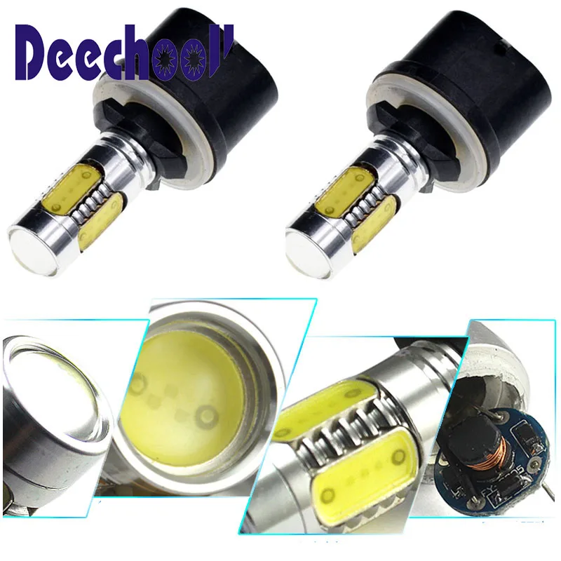 Deechooll 2pcsx Автомобильный светодиодный светильник для Titan 2006 2015 880 H27W/1 COB