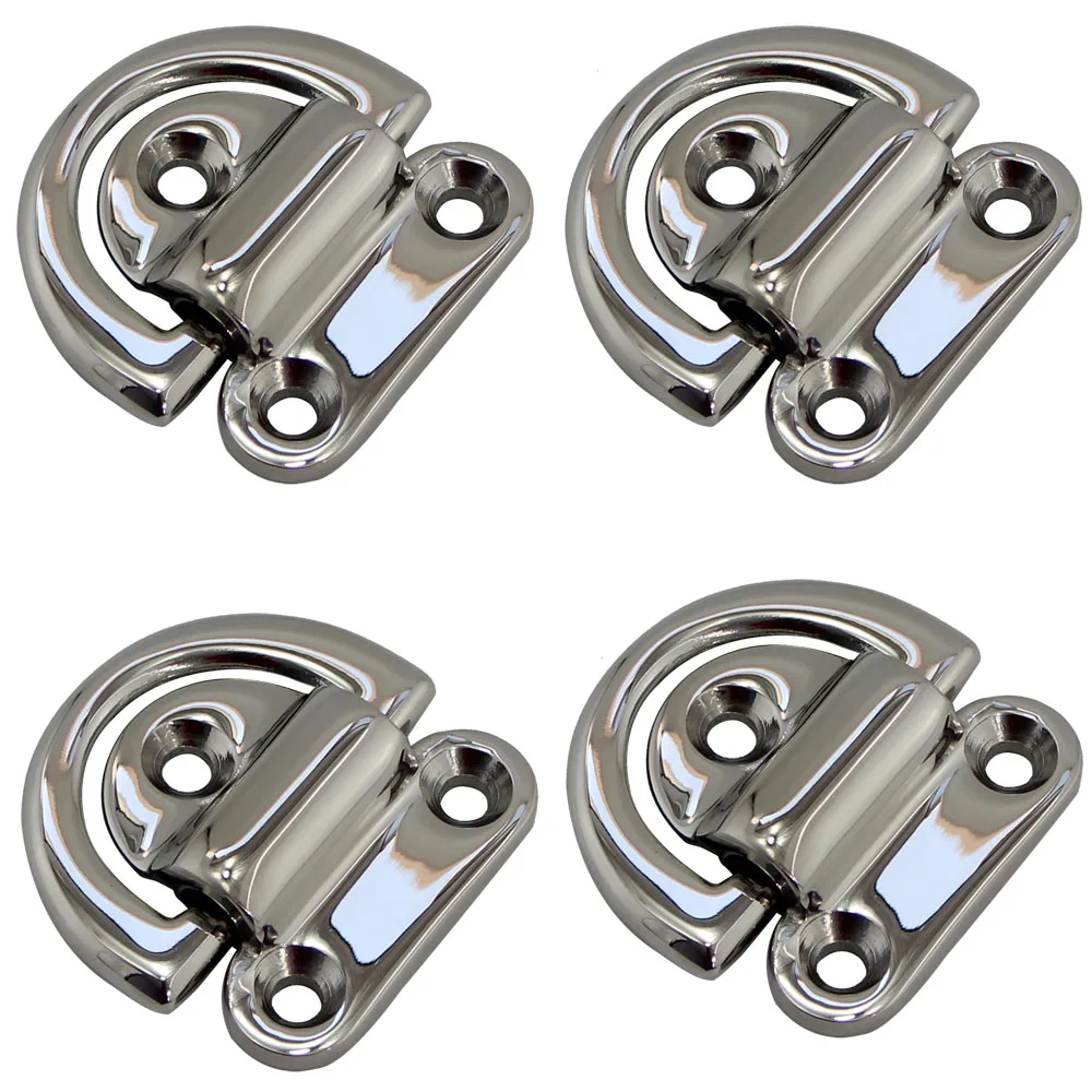 Mirror Finish Stainless Boat Folding Pad Eye Stainless Steel 316 Marine