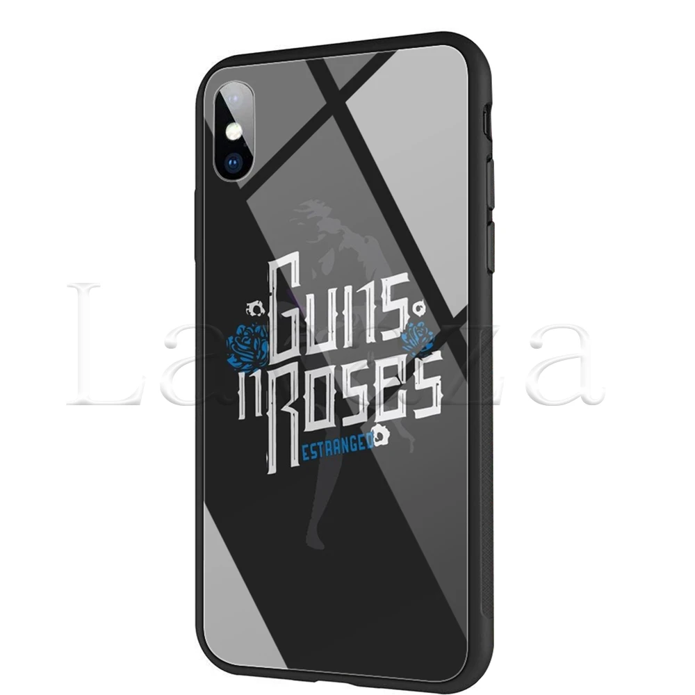 Чехол Lavaza Guns N Roses из закаленного стекла для iPhone XS MAX XR X 8 7 6 6S Plus|Бамперы| |