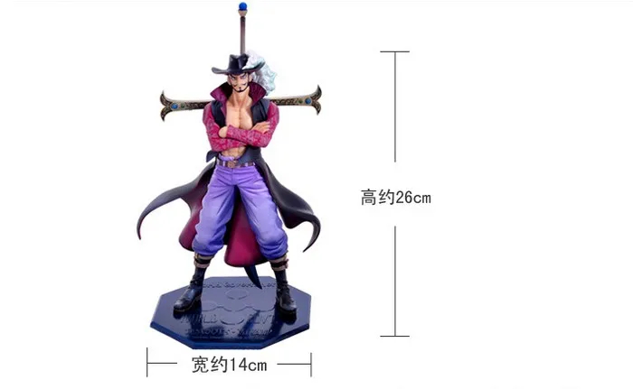 Новинка J.G chen Аниме one piece Dracule Mihawk eye ПВХ фигурка Коллекция Модель игрушки 26 см горячая распродажа