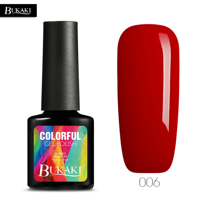 BUKAKI 1 шт. французский цвет телесного цвета лак для ногтей УФ-гель лак гибридные сахарные краски акриловый гель нужно верхнее Базовое покрытие - Цвет: 006
