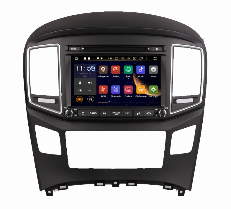 Excellent Octa core android 9.0 car dvd gps radio player for hyundai H1 Grand Starex iLoad iMax H-1 Travel with gps navigation wifi USB 1