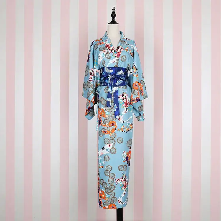 Japanese Kimono Cosplay Costume Traditional Cotton Bathrobes Japan