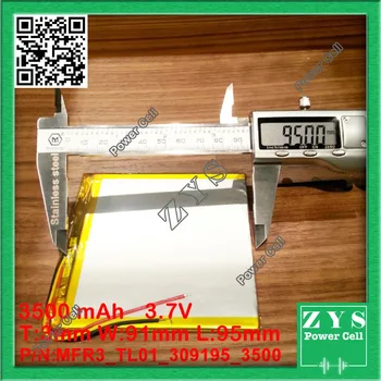 

Safety Packing (Level 4)309095 3.7V 3500mah Lithium polymer Battery with Protection Board For PDA Tablet PCs Digital Products