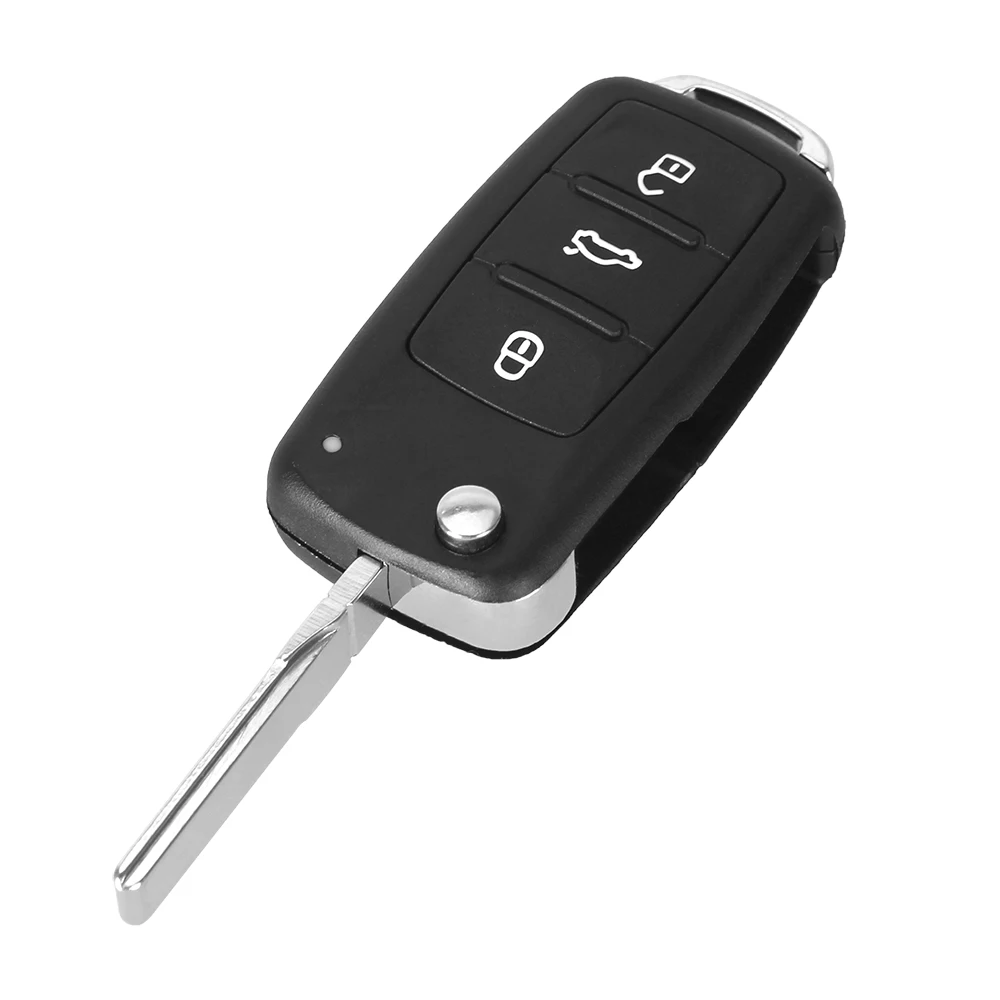 KEYYOU 2 кнопки Автомобильный ключ переключатель флип оболочка для VW Polo Passat B5 Tiguan Golf