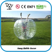 Aliexpress Лидер продаж 1.5 м ПВХ Материал футбол в шарах, 0.8 мм Зорб надувной мяч, людской шарик