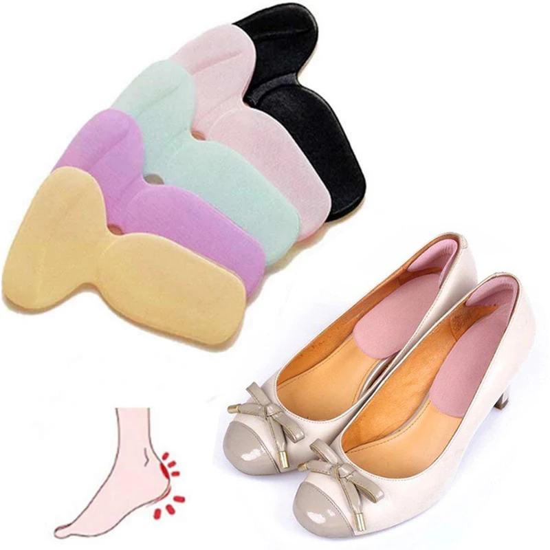 1Pair T-Shape High Heel Grips Liner Arch Support Orthotic Shoes Insert Insoles Foot Heel Protector Cushion Pads for Women