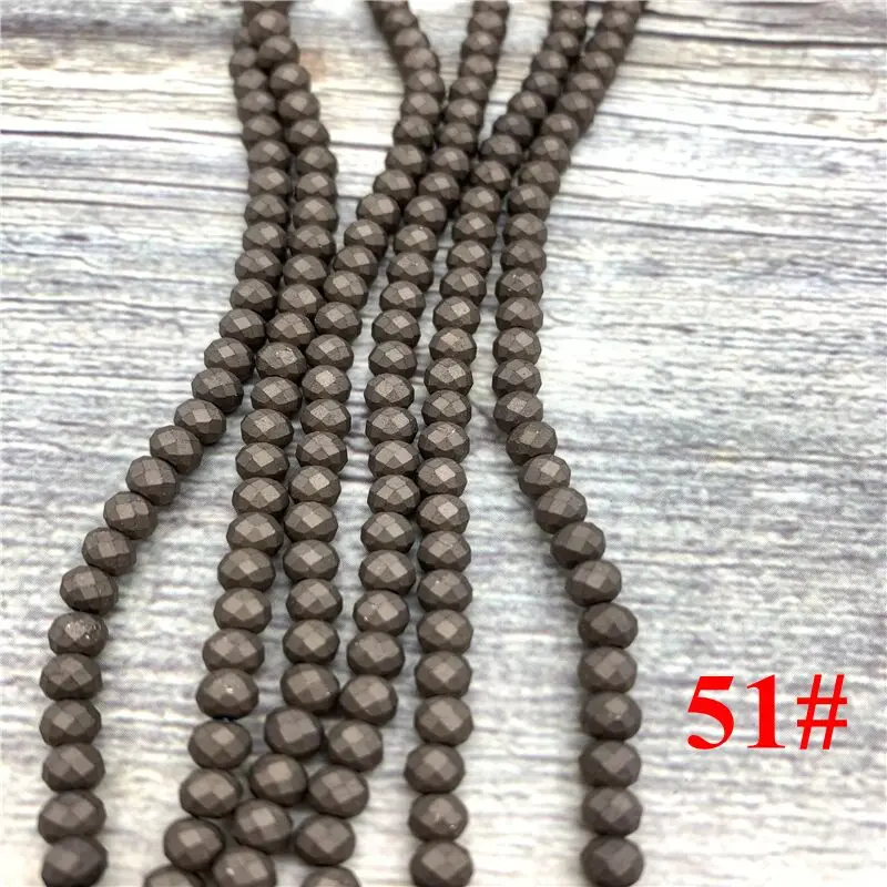 2x3mm/3x4mm/4x6mm Crystal Rondel Beads Faceted Glass Beads For Jewelry Making DIY Female Bracelet Necklace Jewelry