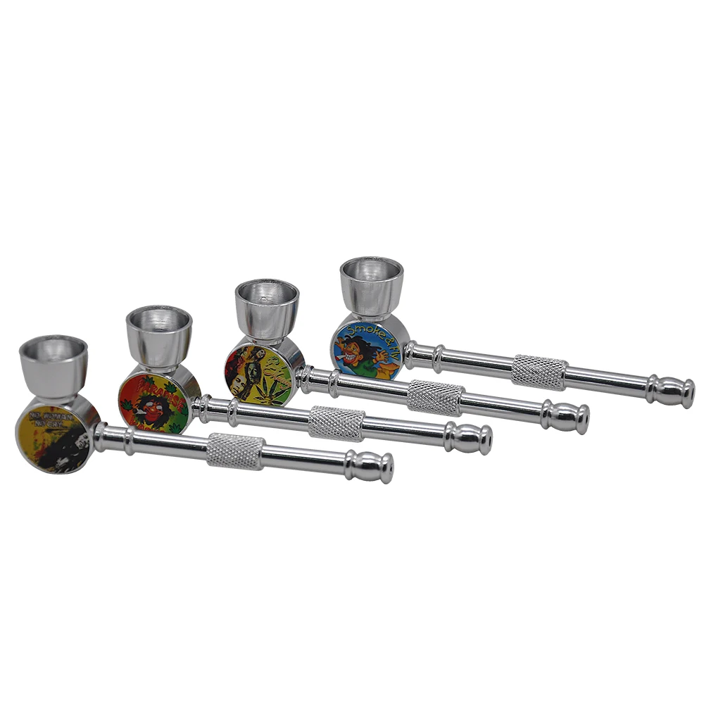 

HONEYPUFF Metal Smoking Pipe Jamaica Reggae Metal BOB MARLEY Smoking Pipe Tobacco Pipes