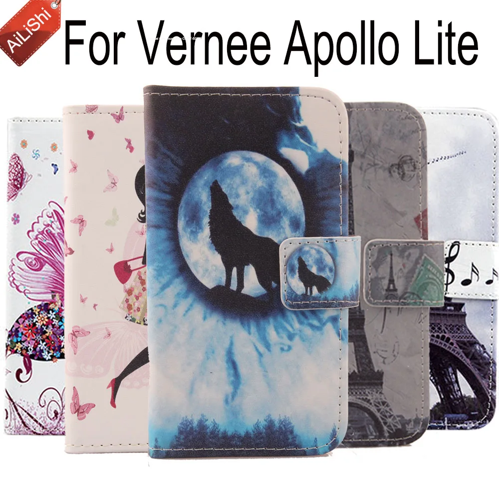 

Cute Cartoon Cover Skin For Vernee Apollo Lite High Quality Wallet Protective PU Leather Case Book Flip Apollo Lite Case