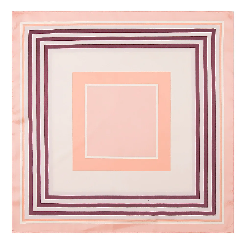 

2018 41colors 60cm*60cm Whip Chain Small Square Scarves Hijab Luxury Brand Women Twill Silk Scarf New Fashion headscarf