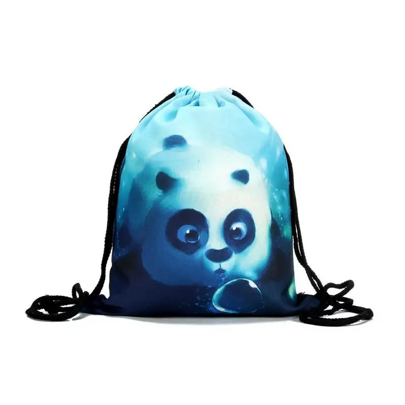 ##BUY New Arrival 3D Printed Panda Pattern Storage Drawstring Bag Backpack Student #039;s Backpack Hot Selling Backpack