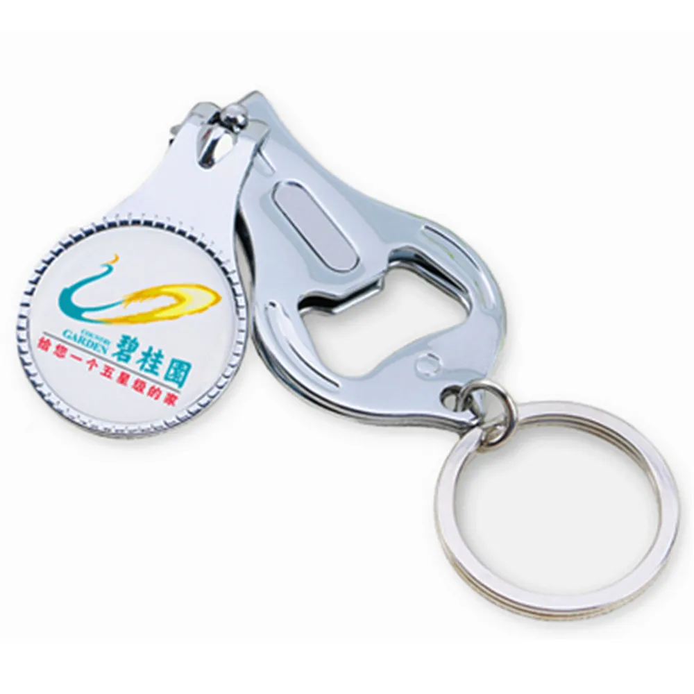 

100pcs/lot Customized Promotional Gifts Custom Nail Clipper with Bottle Opener Business Advertising Gifts Fingernail clippers