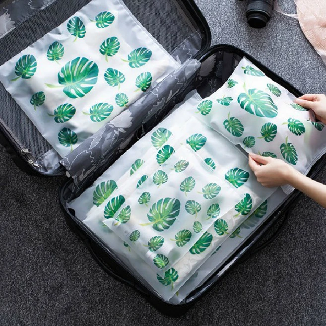 

1Pcs Clear Ziplock Suitcase Organizer Makeup Kit Clothes Packing Waterproof Cosmetic Toiletry Shoes Bag Wardrobe Accessorie