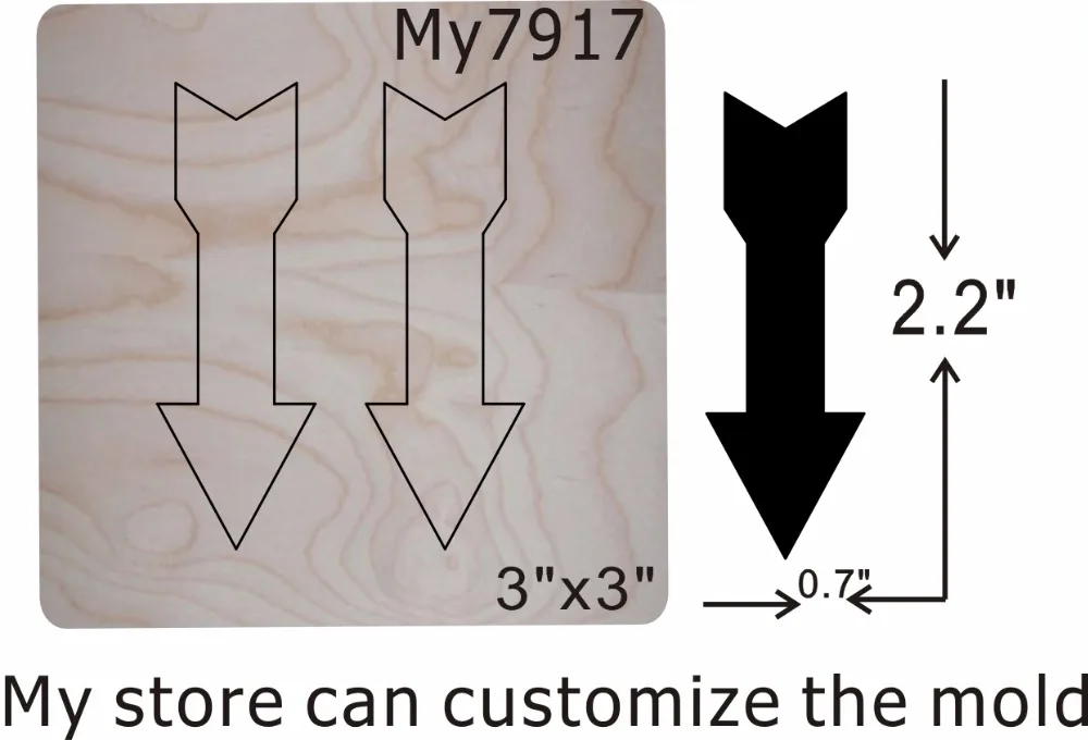 

Arrow earrings wood moulds die cut accessories wooden die Regola Acciaio Die Misura (MY )