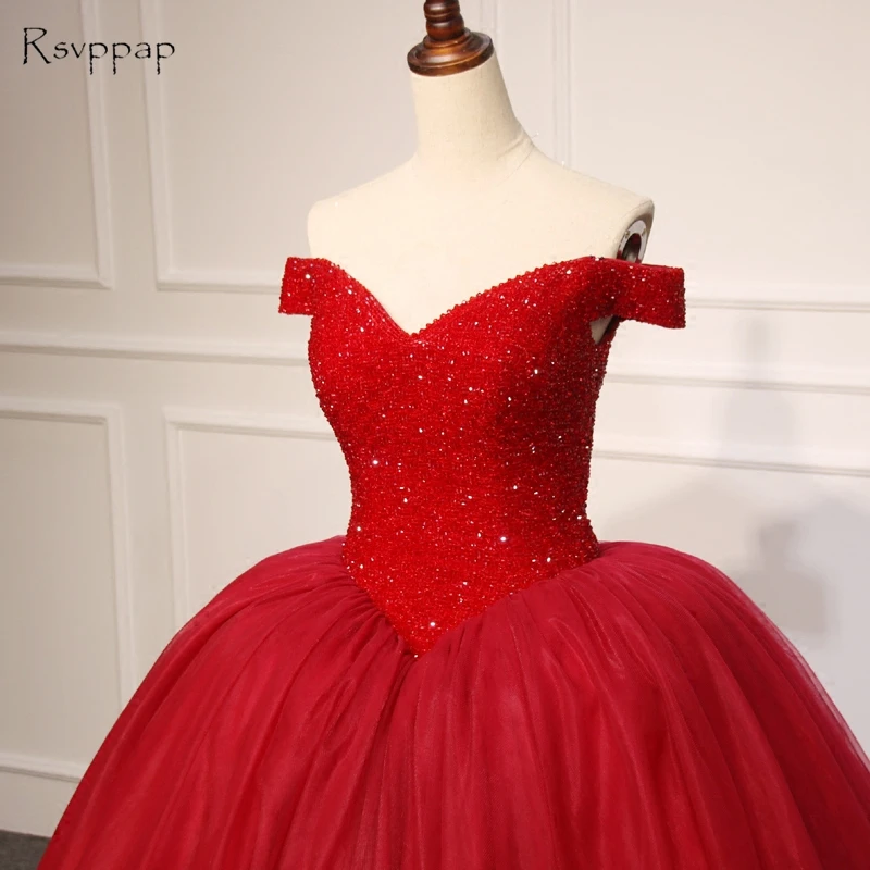 long red glitter dress