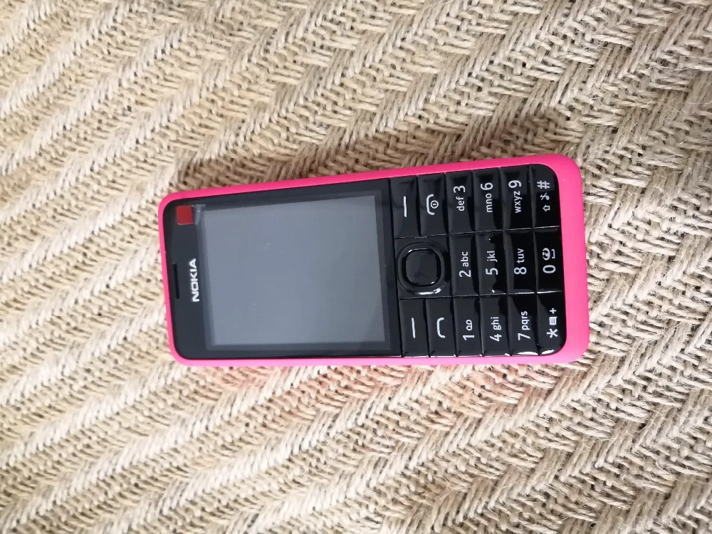 Nokia 301 разблокированный WCDMA 2," две sim-карты 3.2MP QWERTY клавиатура Восстановленный мобильный телефон