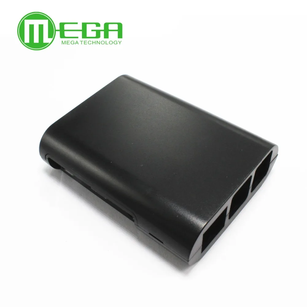 

F104 1pcs Raspberry Pi Model B+ B Plus Black Case Cover Shell Enclosure Box+2pcs pure aluminum heat sink