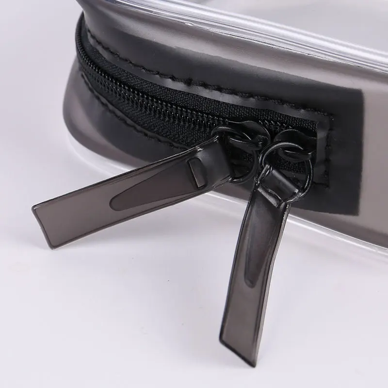 ETya حقيبة مستحضرات تجميل شفافة واضحة سستة السفر حافظة للمكياج النساء ماكياج الجمال المنظم غسل الزينة حمام كيس التخزين