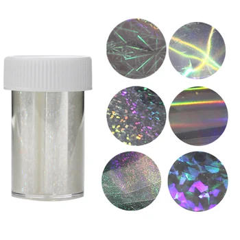 

1 Pcs Holographic Nail Foils Starry Sky Glitter Foils Nail Art Transfer Foil Sticker Paper Nail Wraps DIY Nail Foil Beauty Tools