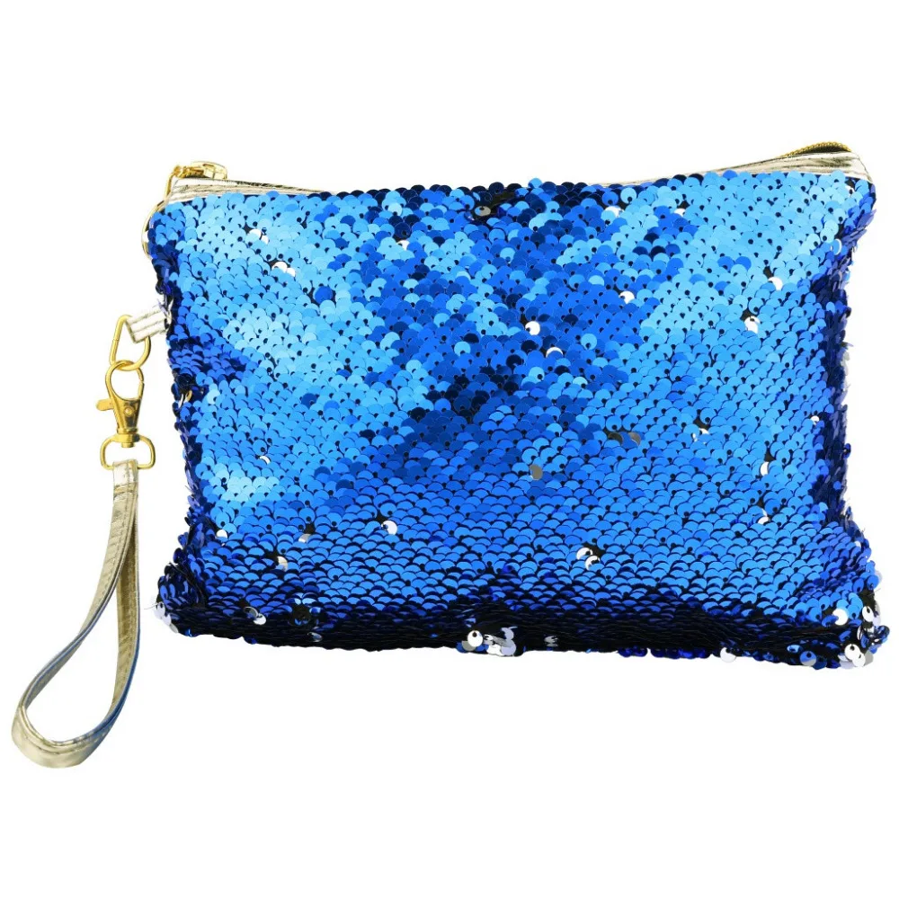 

Travel, business, sports, camping Sequin Makeup Bag Reversible Cosmetic Bag Fashion Storage Bag Handbag Organizer L503