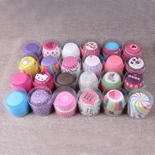 100pcs/set Rainbow cupcake paper liners Muffin Cases Cup Cake Baking egg tarts tray Pastry decorating Tools kitchen accessories
