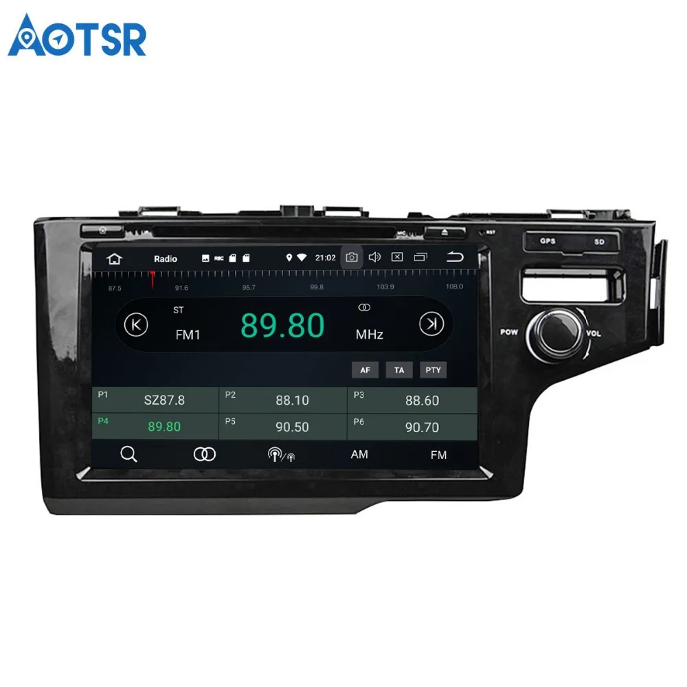 Автомобильный DVD плеер Aotsr Android 8 0 7 1 С GPS навигацией для Honda FIT 2014 мультимедийный