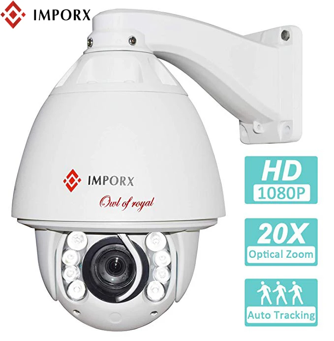 

IMPORX High Quality 2MP 20X ZOOM Auto Tracking PTZ IP Camera Speed Dome CCTV Security Camera Outdoor Network CCTV Surveillance
