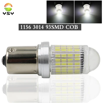 

YSY 30x Super bright 1156 LED Ba15S P21W 3014 93SMD cob Led Car Light White Brake Reversing Bulb Turn signal Tail Lamp DC 12V