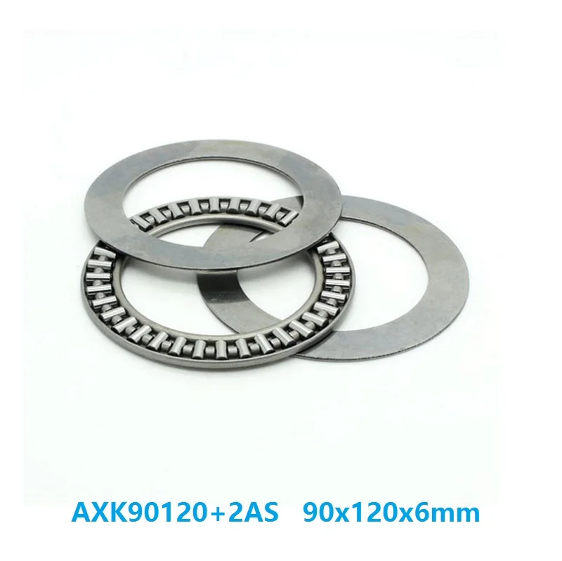 10 шт./лот AXK90120 + 2AS плоский упорный роликовый подшипник 90x120x6 мм игольчатый Корпус в