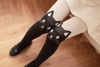 

Princess sweet lolita pantyhose W159 cat false high even pants cotton pantyhose