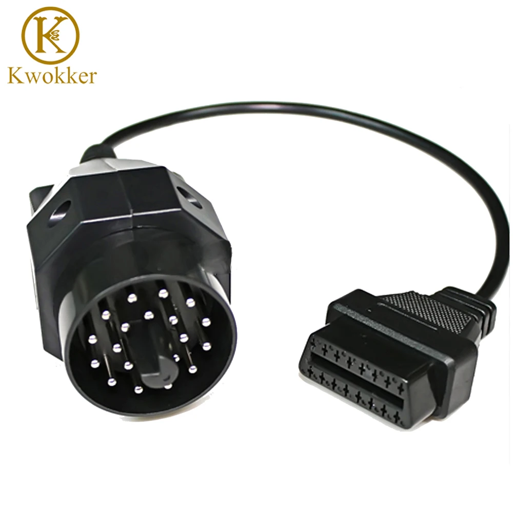 KWOKKER 10 шт. для bmw 20-контактный штекер-16-контактный гнездовой OBD2 кабель