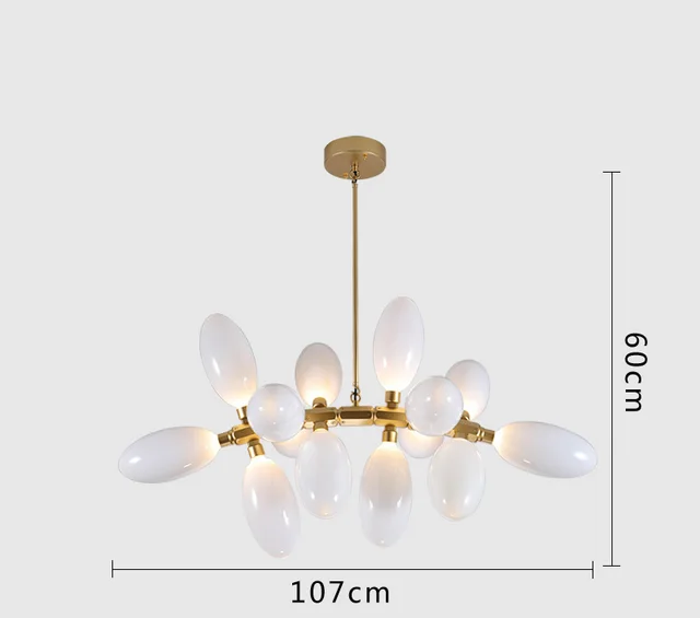 Modern Egg Shaped LED Pendant Lights Fashion Spiral LED Pendant Lamp