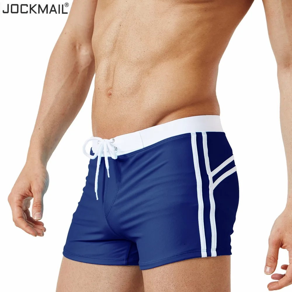 

JOCKMAIL Brand Mens Swimwear Maillot De Bain Boy Swim Suits Boxer Shorts Swim Trunks Men Swimsuit Surf Banadores