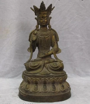 

bi001794 Chinese buddhism Classical bronze carved Guan-yin Avalokiteshvara Statue