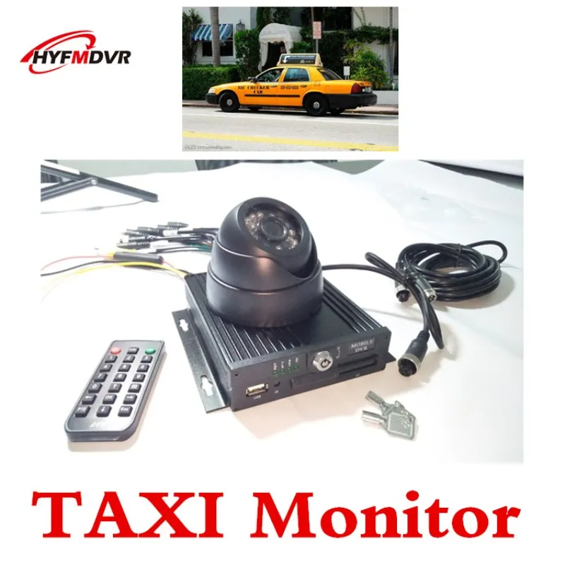 Такси ntsc/pal mdvr HD ahd монитор набор 4 канальный автомобильный рекордер