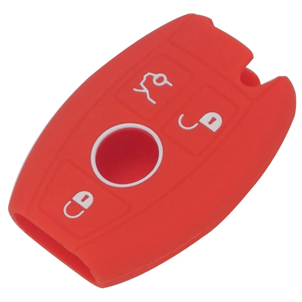 Key Case Cover Silicone Car Key Case for Mercedes Benz W203 W210 W211 AMG W204 C E S CLS CLK CLA SLK SMART A C E S CLASS Classe 3BTN