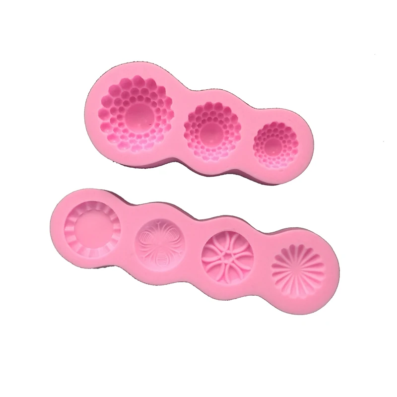 

Flower stick cooking tools Silicone Fondant Mold DIY Cake Decorating Polymer Clay Resin Candy Fimo Sculpey