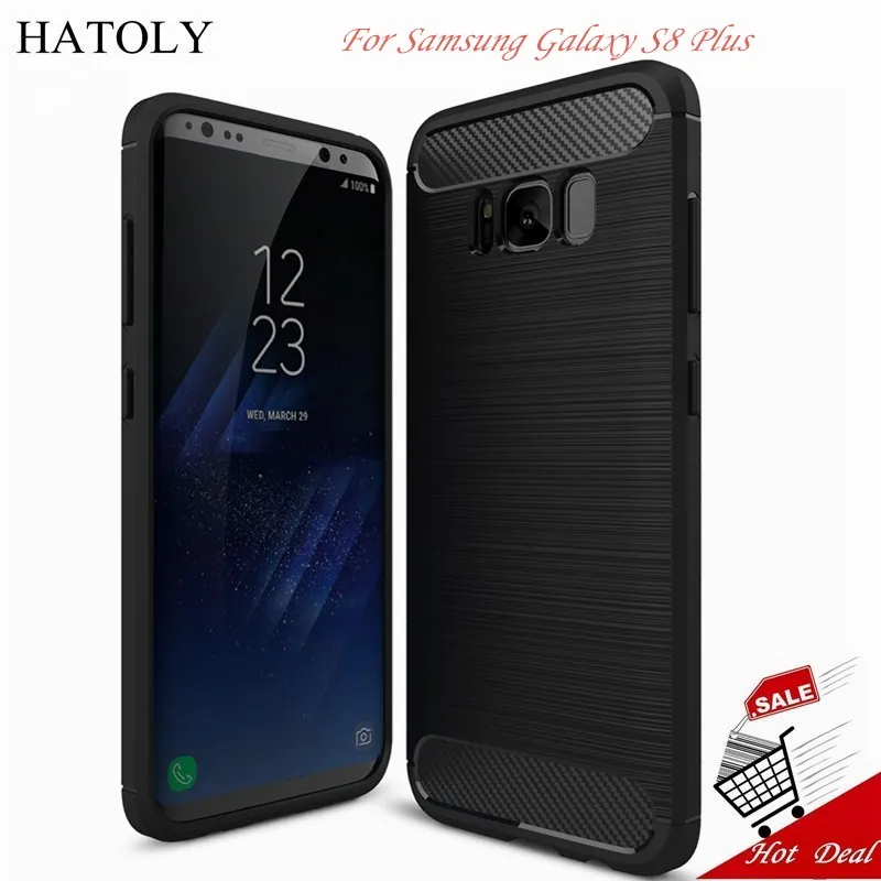 Чехол для Samsung Galaxy S8 Plus Мягкий ТПУ силиконовый тяжелый ударопрочный чехол из