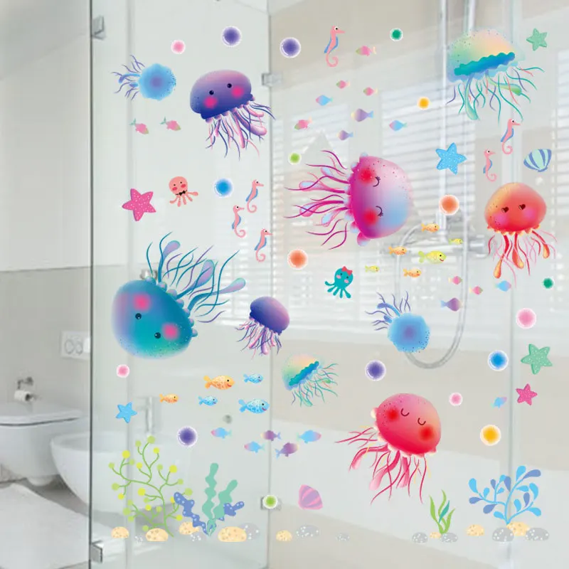

Removeable Jellyfish Designed Craft Kitchen Livingroom Home Decor Wall Sticker