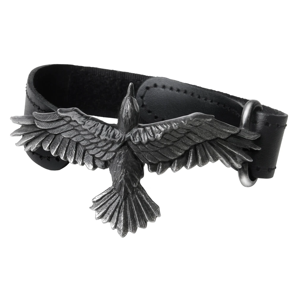 

Men Women Leather Wrap Bracelet Punk Eagle Bracelet Adjustable Gifts for Men Accessories Cowboy Style Wristband Jewelry
